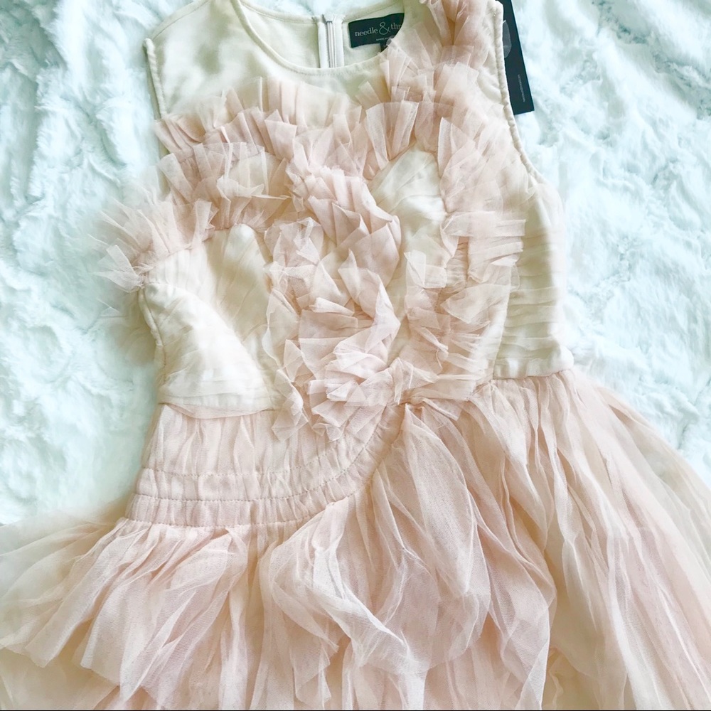 NWT Needle & Thread Blush Frill Tulle Party Dress